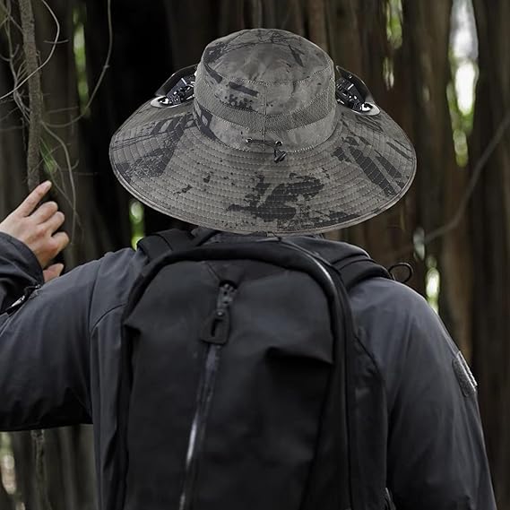 Outdoor Solar Powered Fan Hat